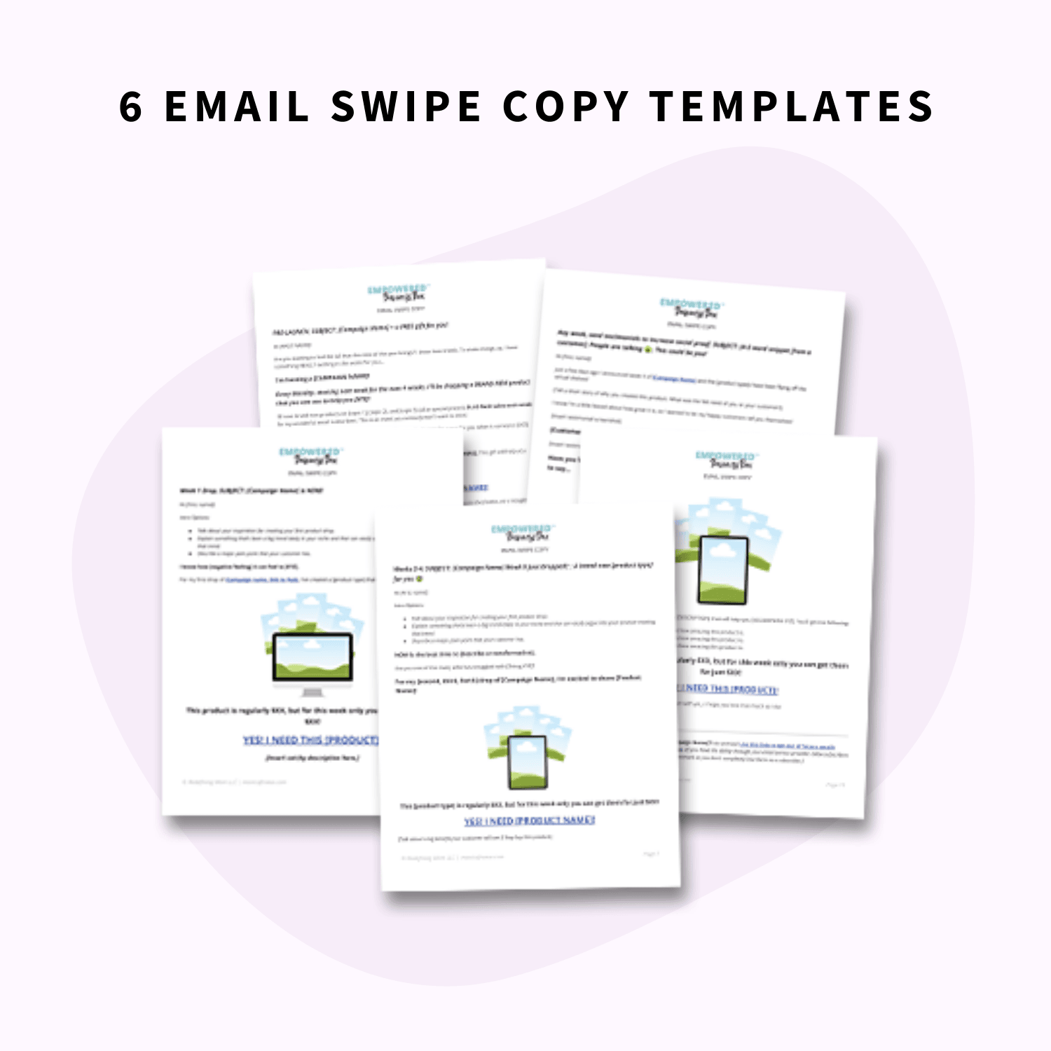 email swipe copy templates in the Digital Product Extravaganza Toolbox