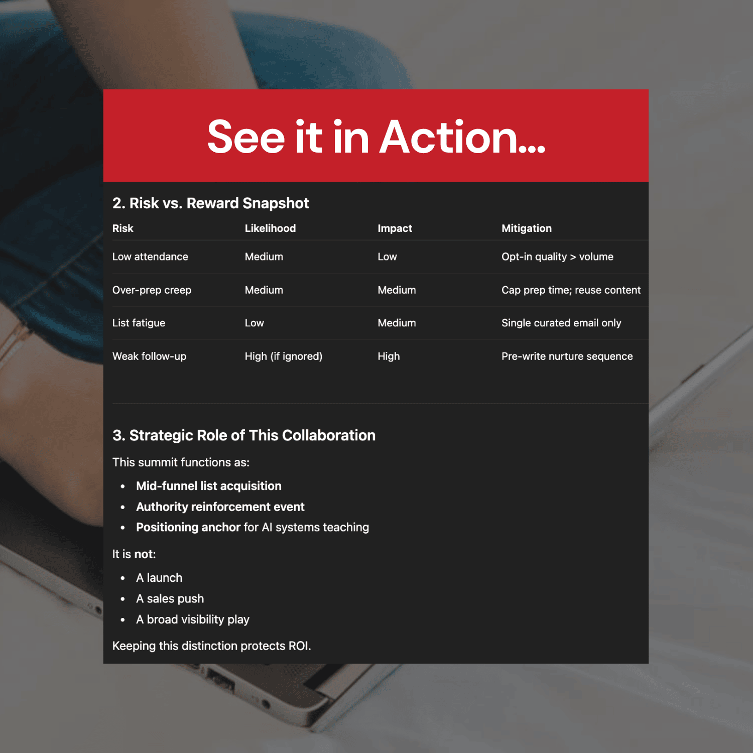 Collaboration ROI Planner GPT output