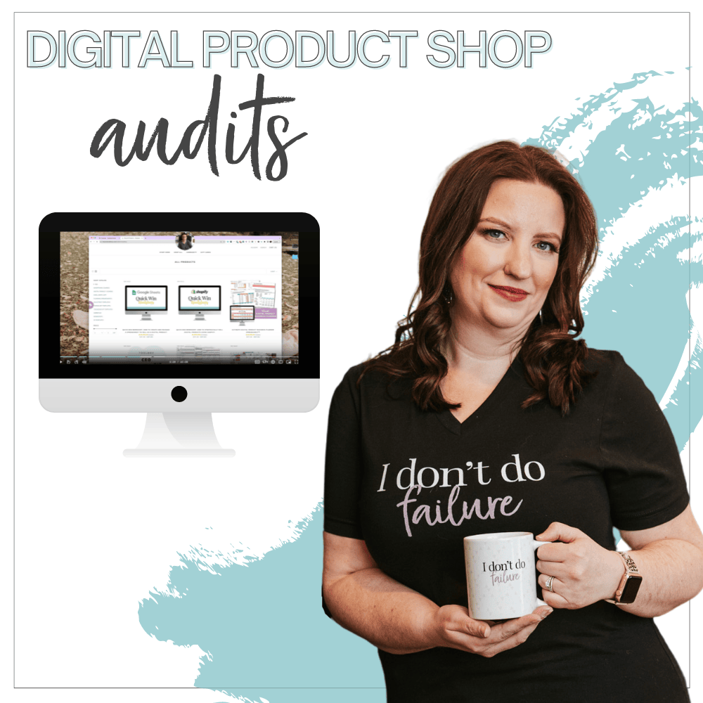 digital product shop audit from monica froese mockup
