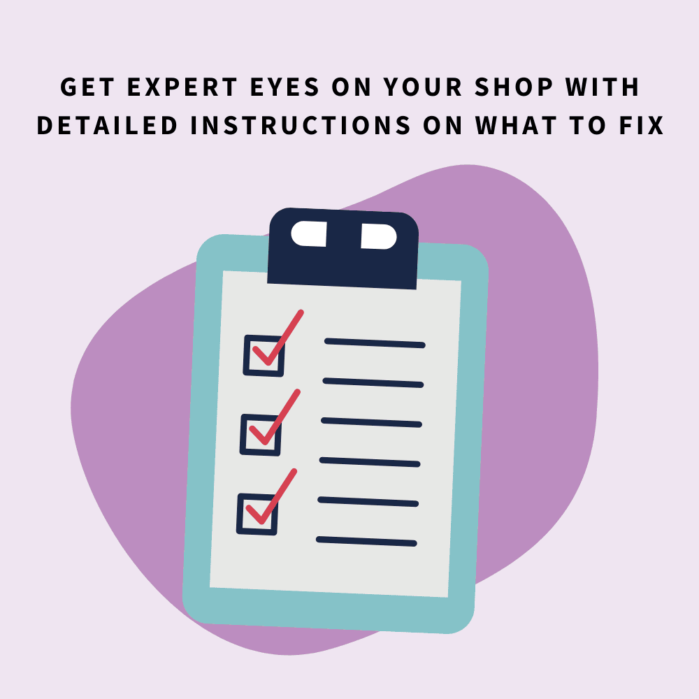 digital product shop audit from monica froese mockup get expert eyes on your digital product shop