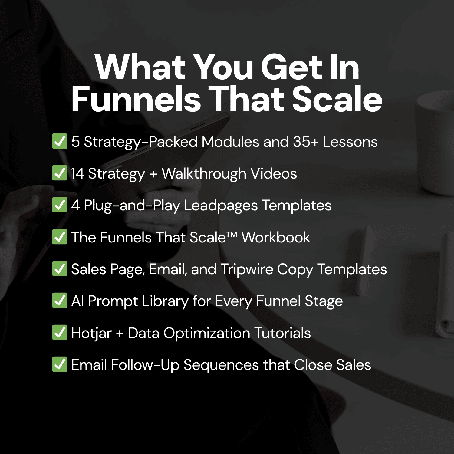 Funnels That Scale learn what's inside to create high-converting digital product sales funnels