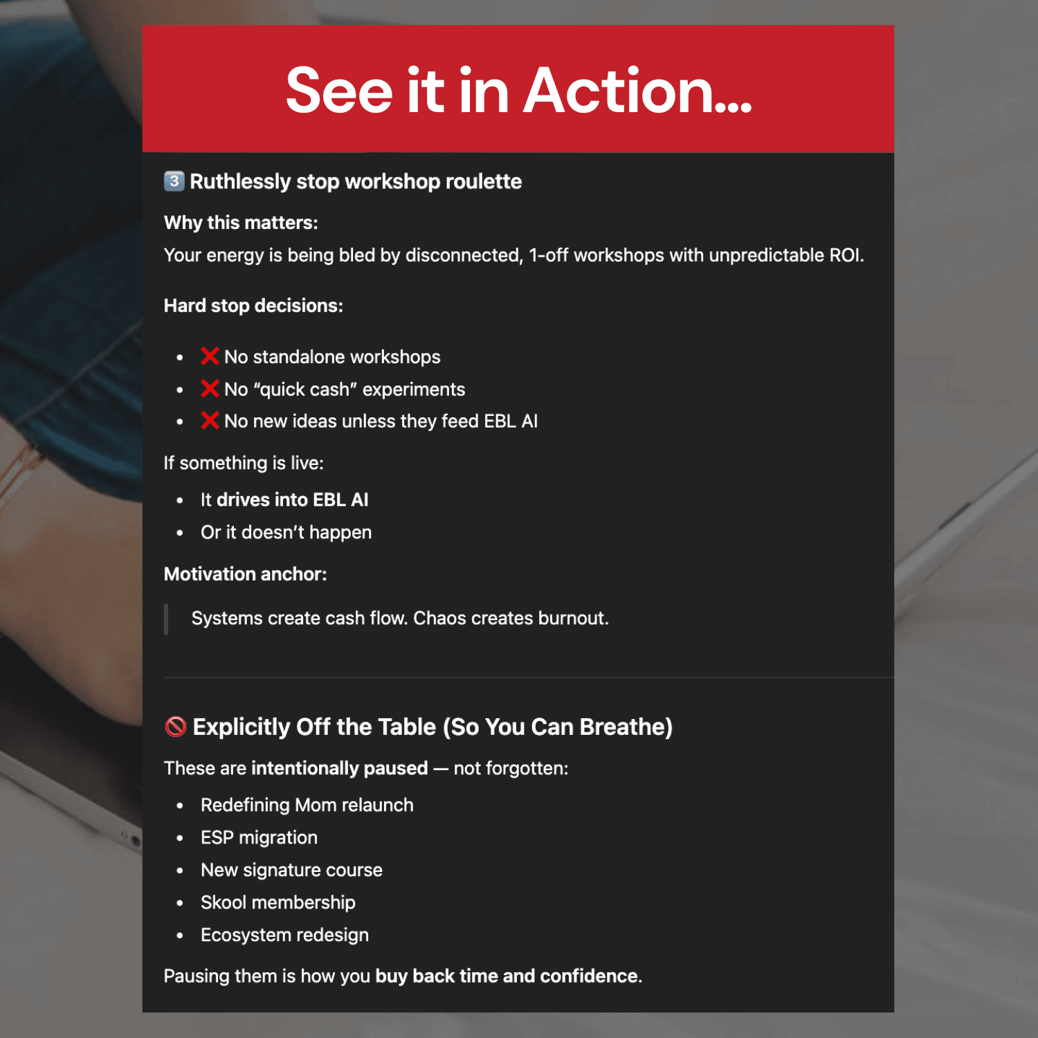 I Don't Do Failure GPT output number 3