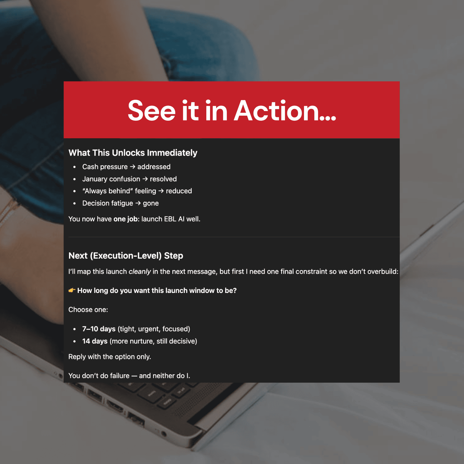 I Don't Do Failure GPT final output