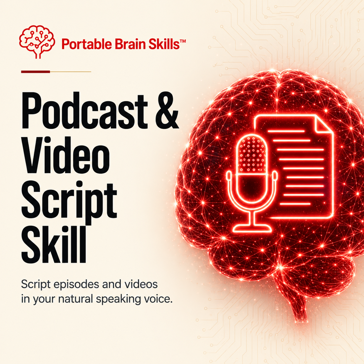 Podcast & Video Script Skill mockup