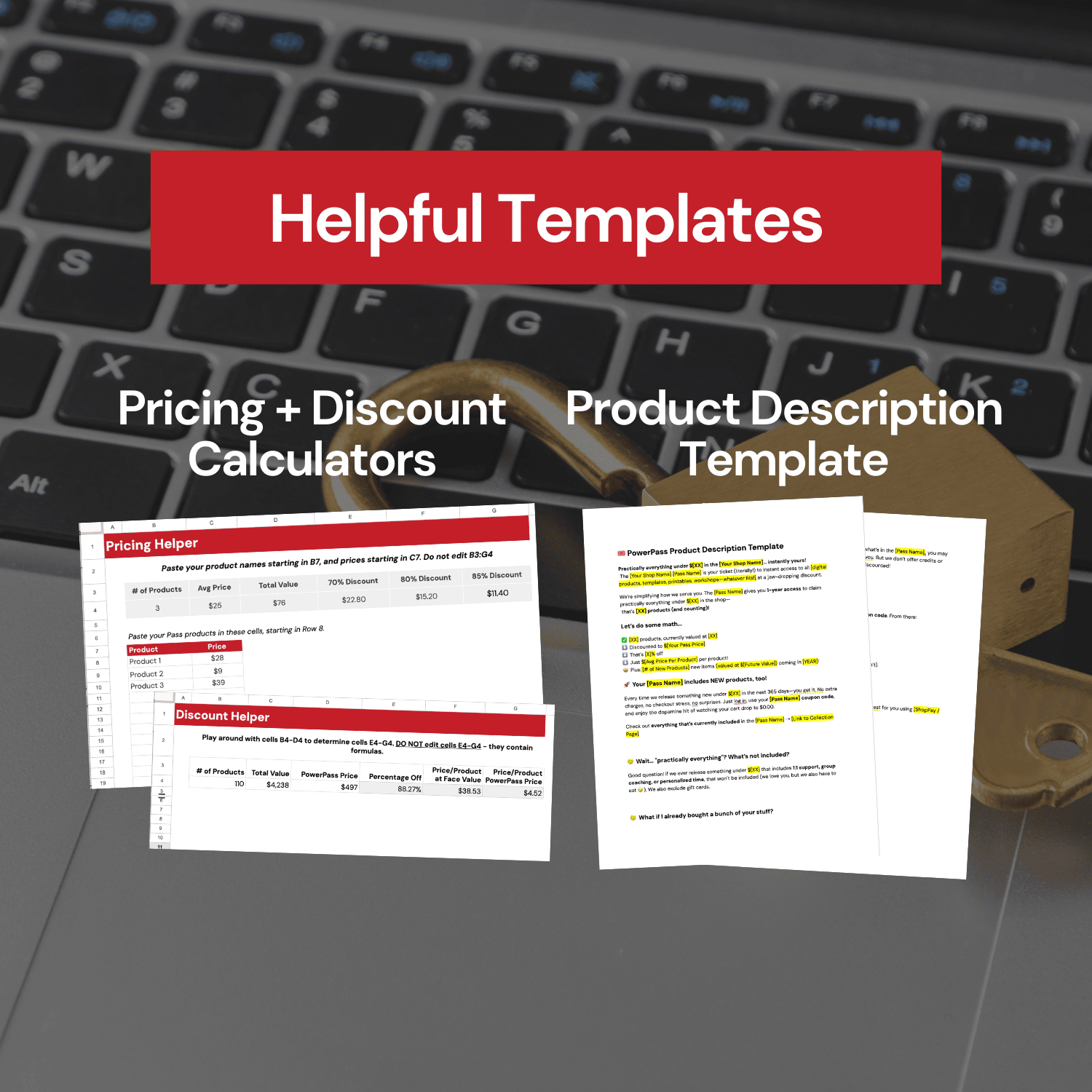 PowerPass Unlocked Helpful Templates