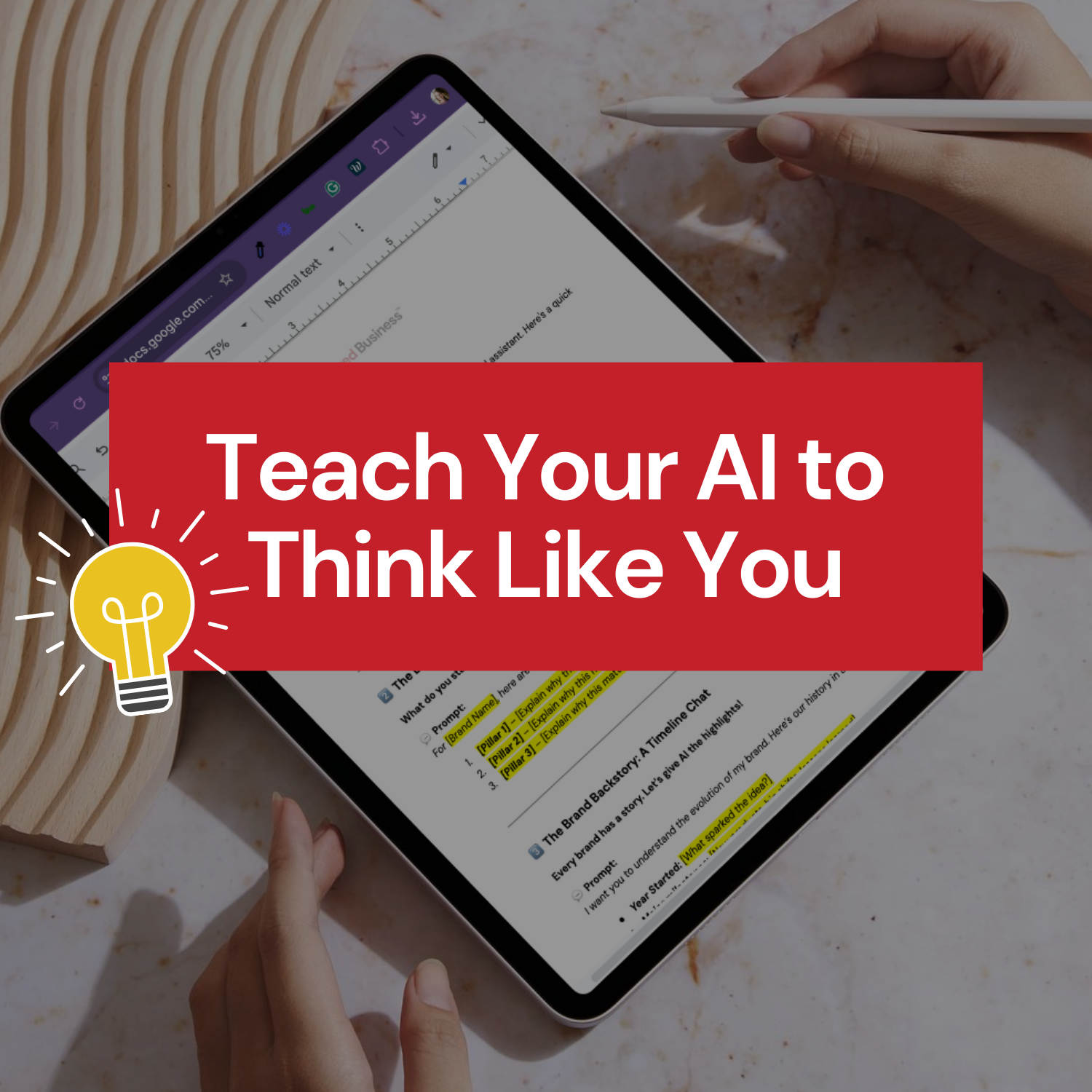 Teach Your AI to Think Like You