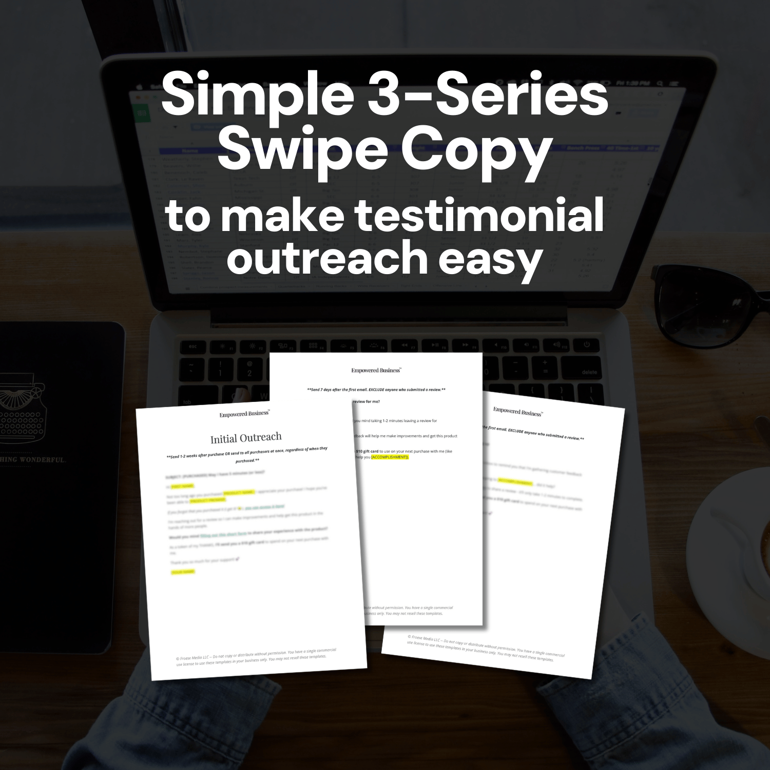 Testimonial Request System Toolbox - Swipe Copy