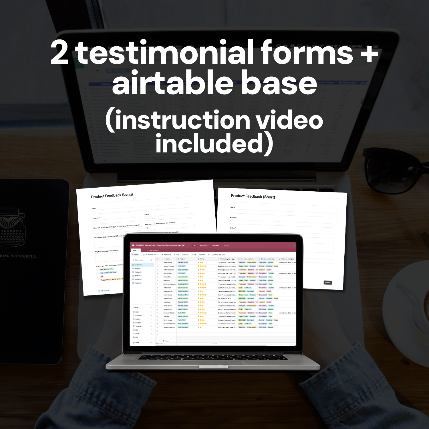 Testimonial Request System Toolbox - Testimonial Forms