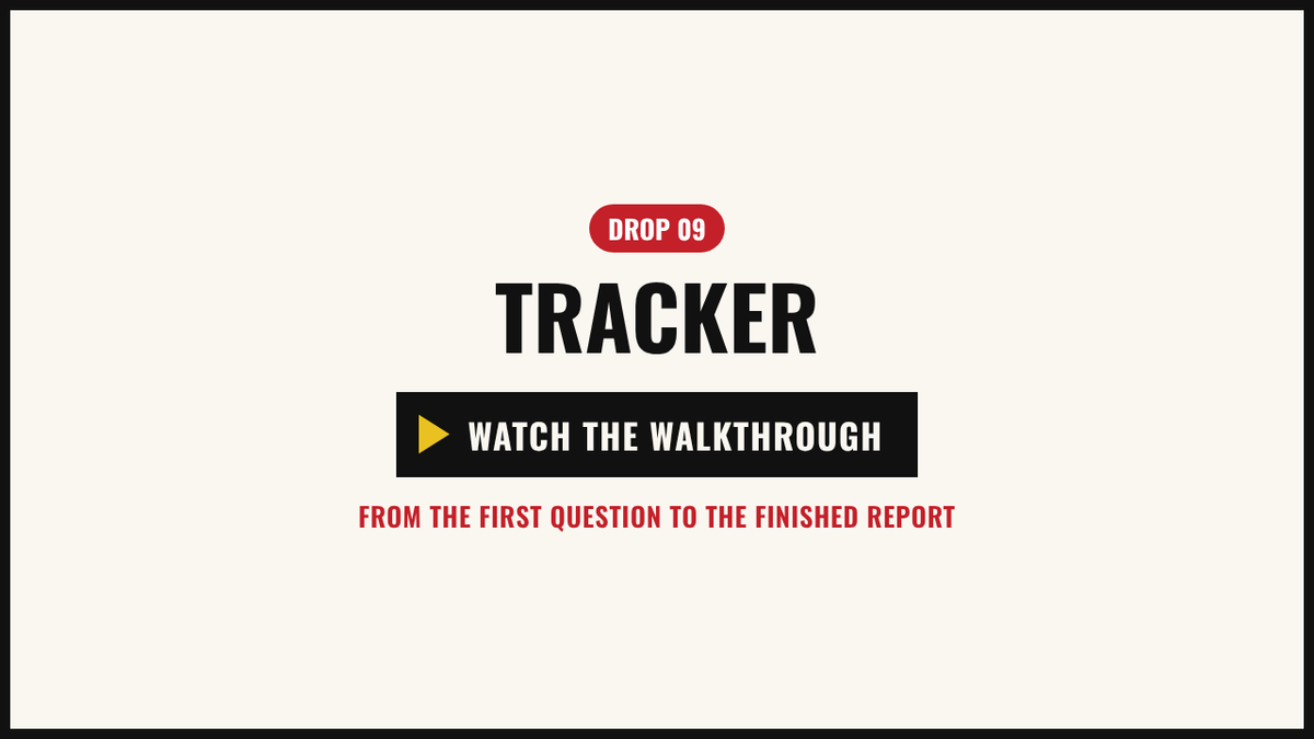 Walkthrough video: the example tracker, from the first click to the personal report