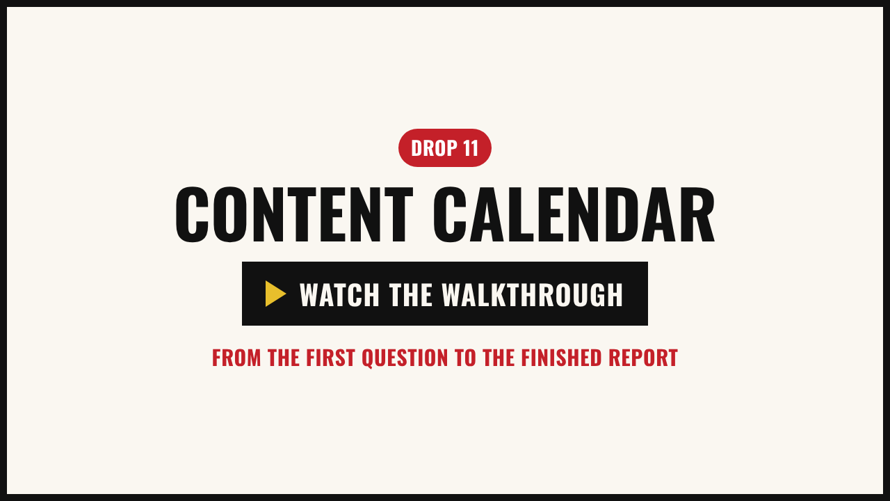 Walkthrough video: the example calendar, from picking the month to the personal calendar