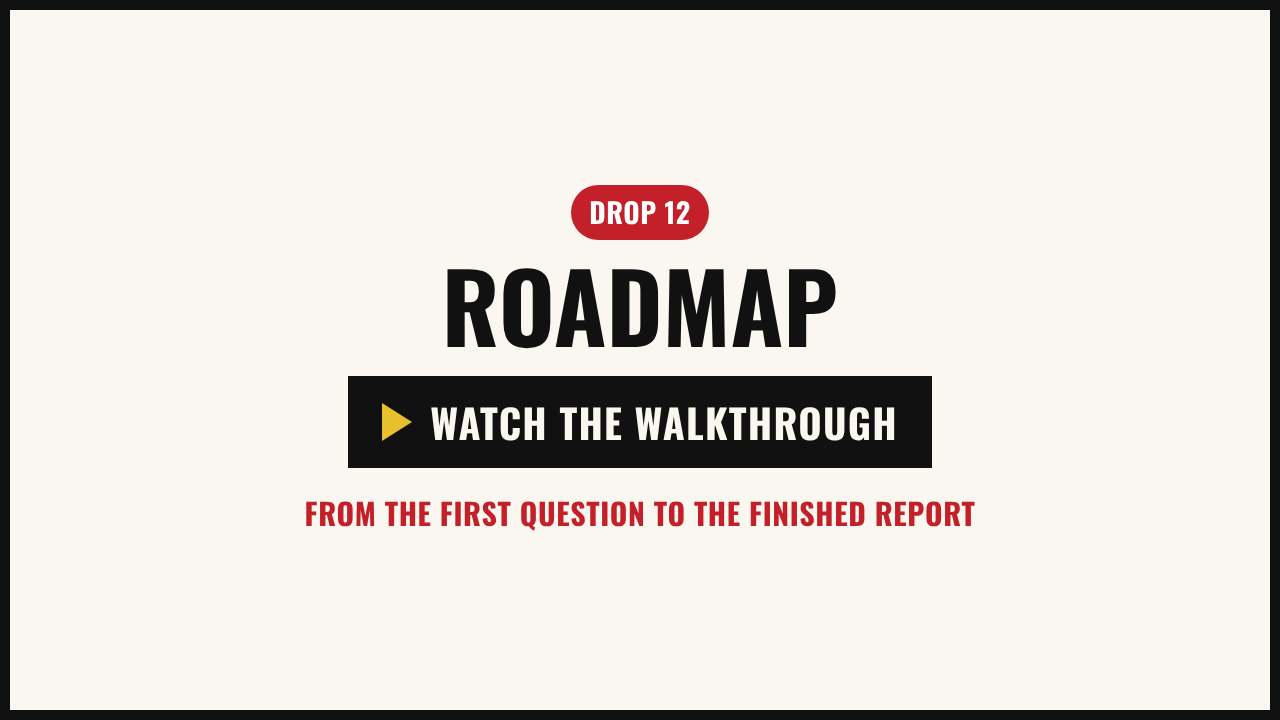 Walkthrough video: the example route map, from placing the pin to the personal report