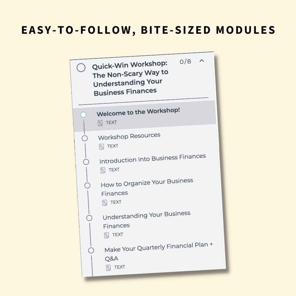 Quick-Win Workshop: The Non-Scary Way to Understanding Your Business Finances