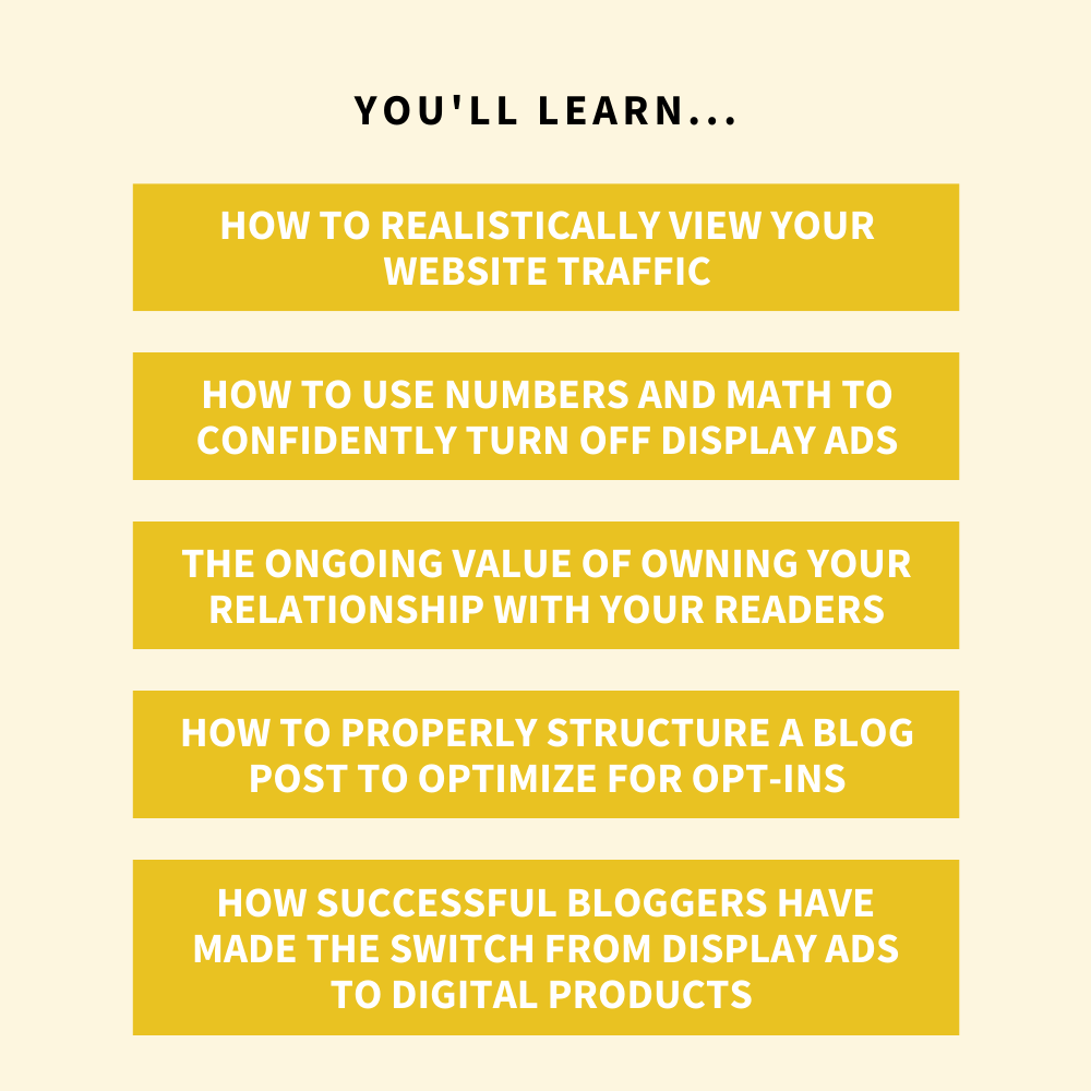 Quick Win Workshop: How to Increase Your Revenue by Ditching Display Ads