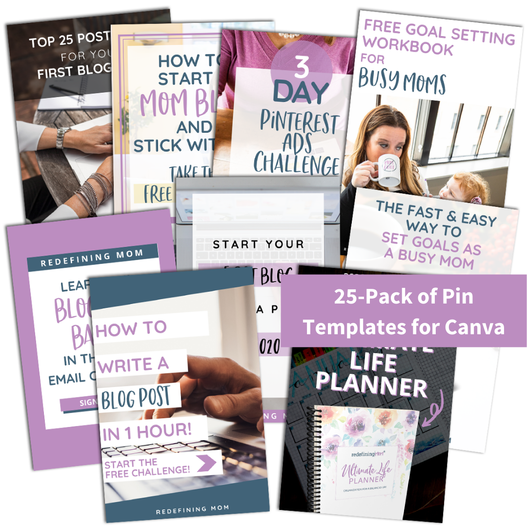 25-Pack Canva Pinterest Templates