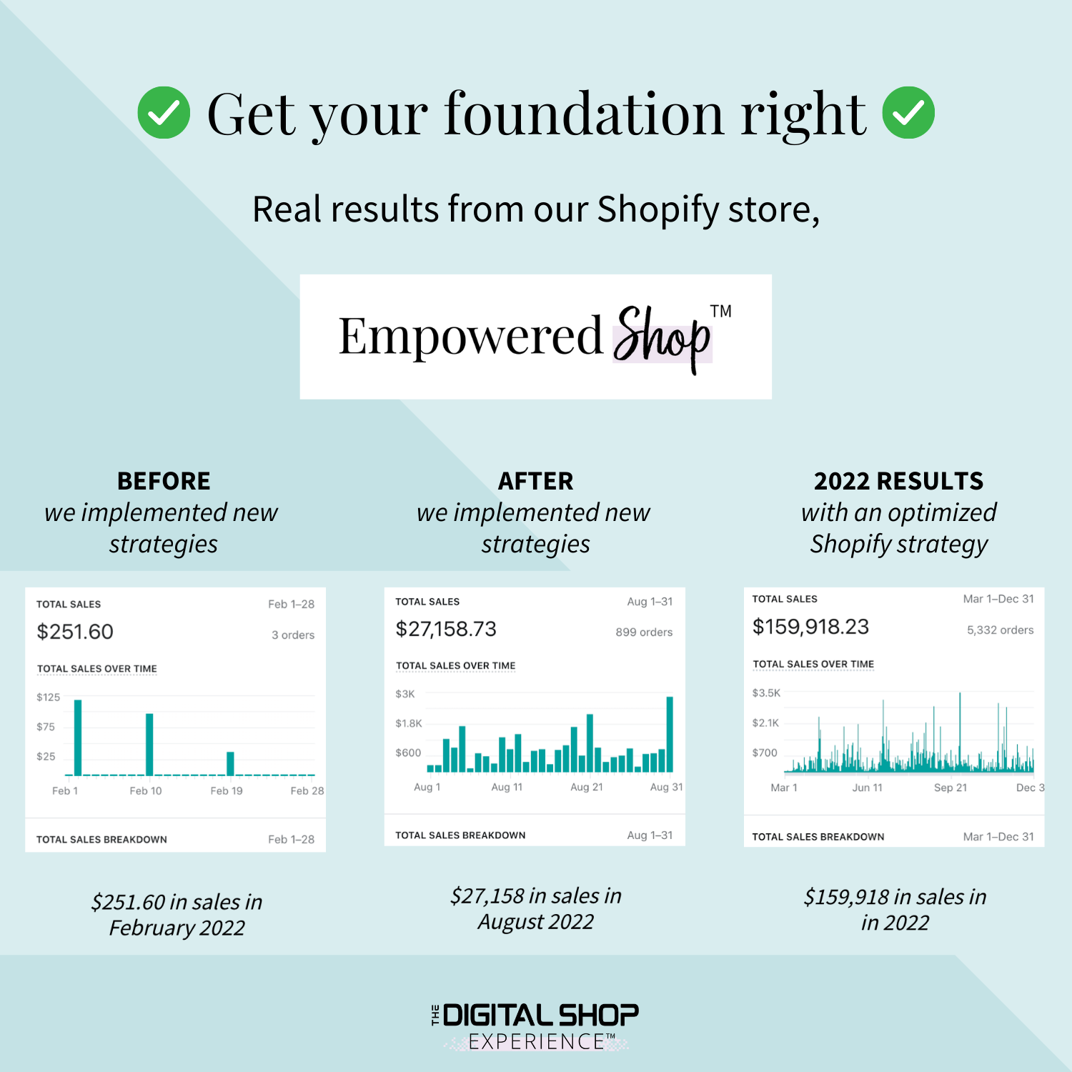Real results from the strategies of The Digital Shop Experience