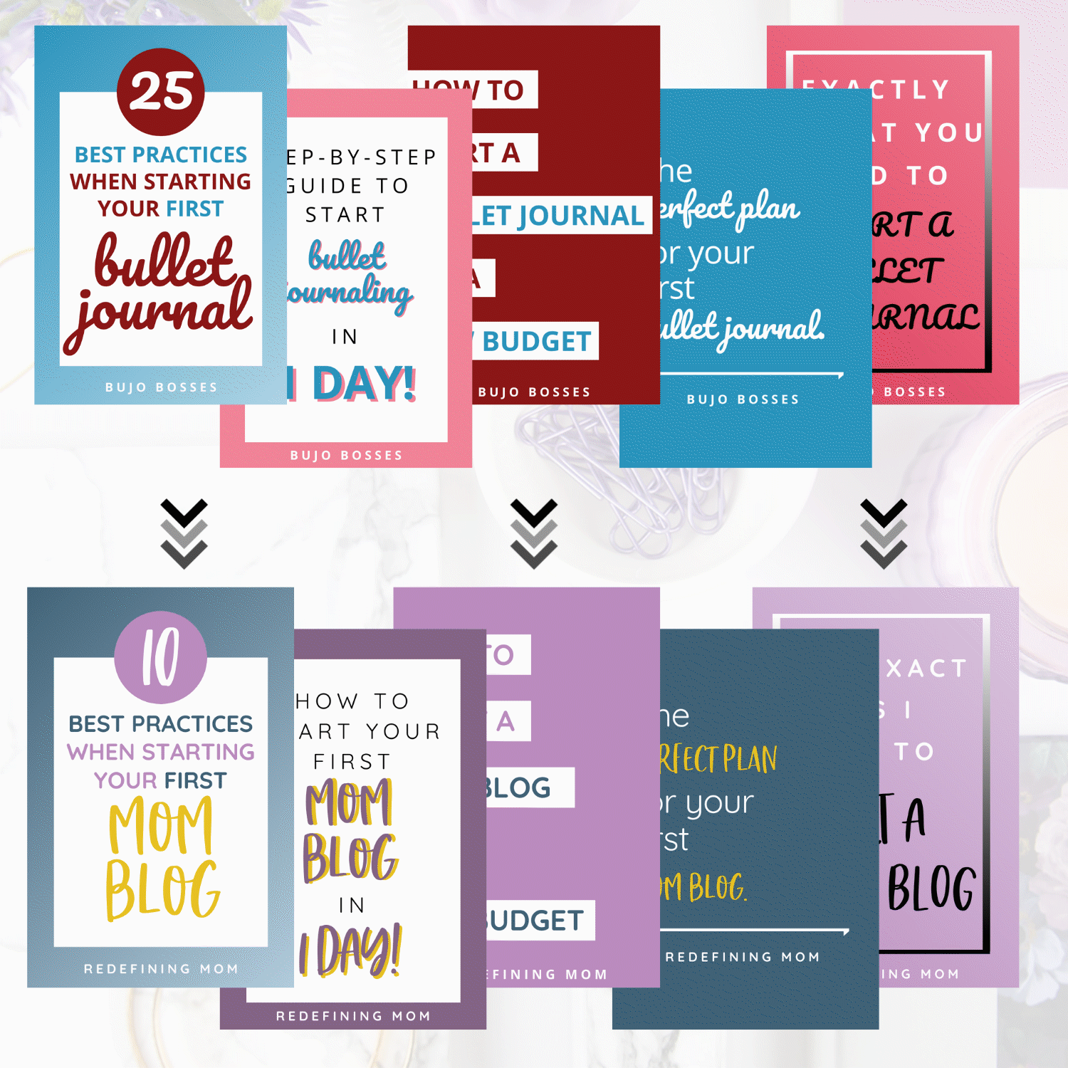 25-Pack Photoshop Pinterest Templates