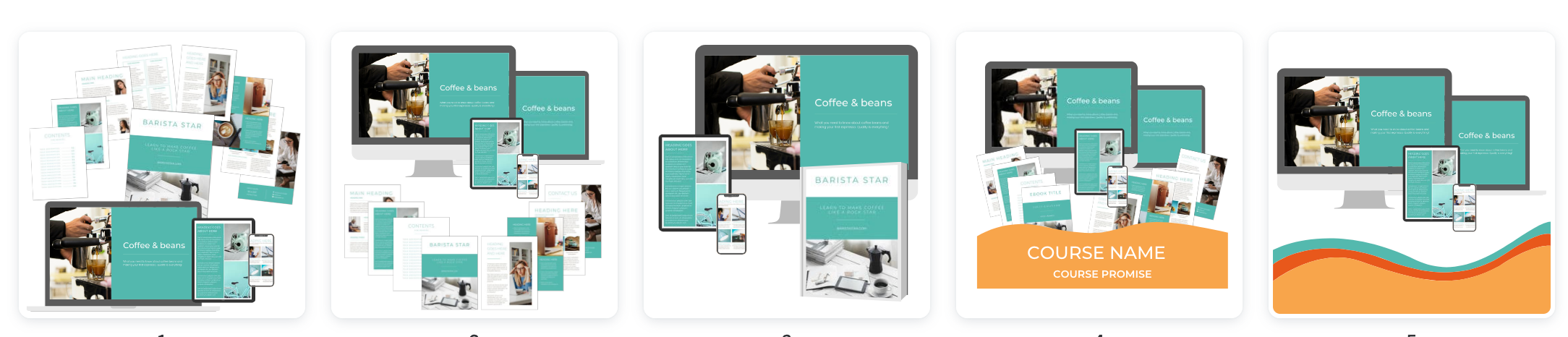 Digital products that scale course mockup graphics