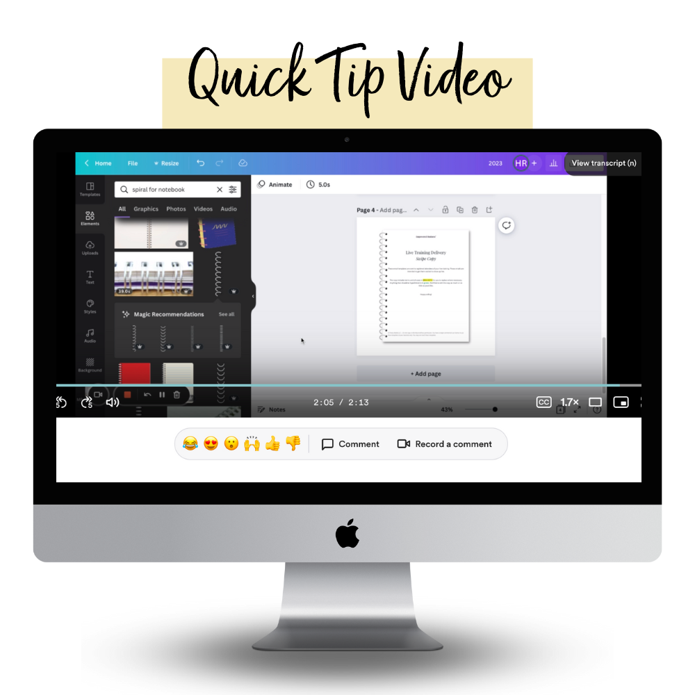 imac mockup with loom video screenshot