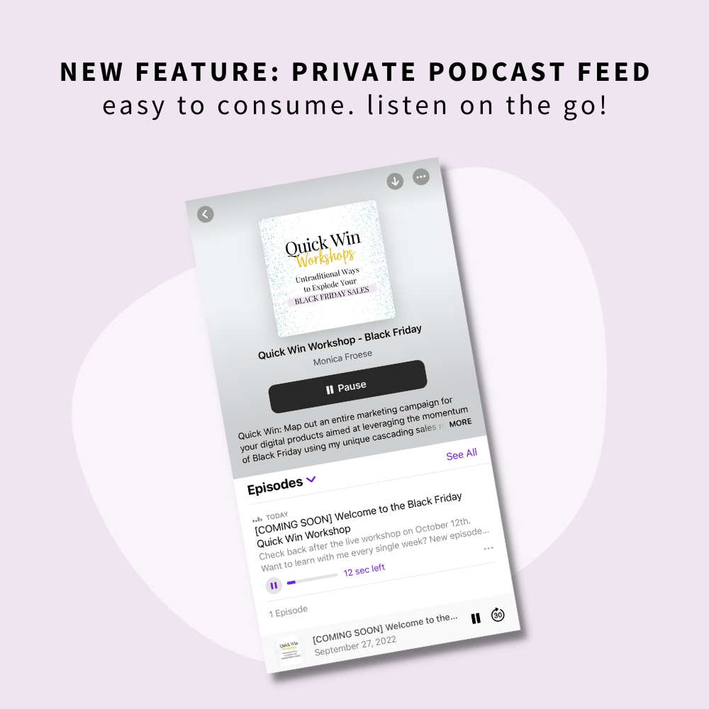 Quick Win Workshop: Untraditional Ways to Explode Your Black Friday Digital Product Sales