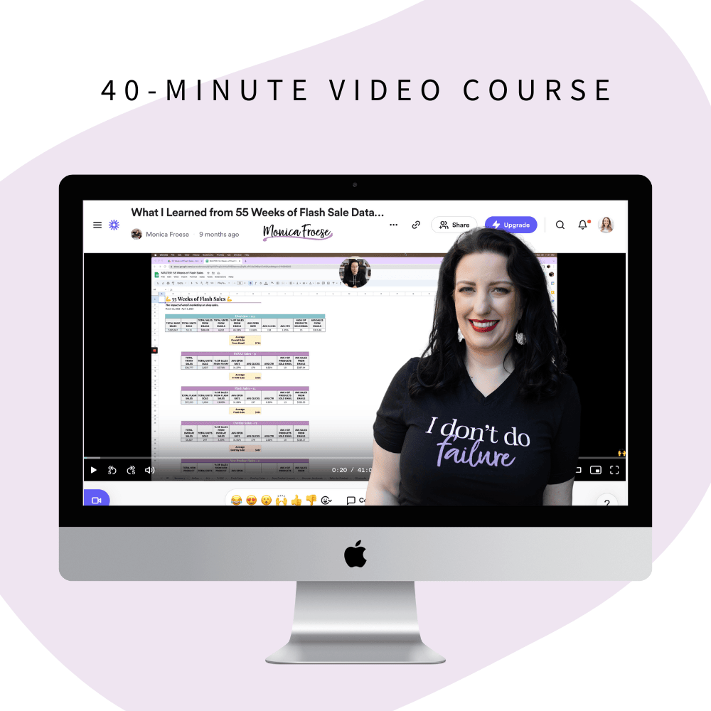 55 Weeks of Flash Sales Mini Course - 40-minute video course