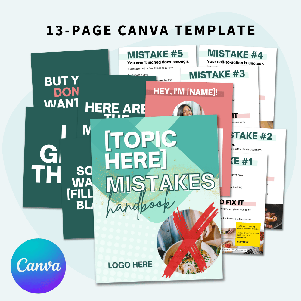 13 page Canva Template included with the Loss Aversion Lead Gen Canva Template
