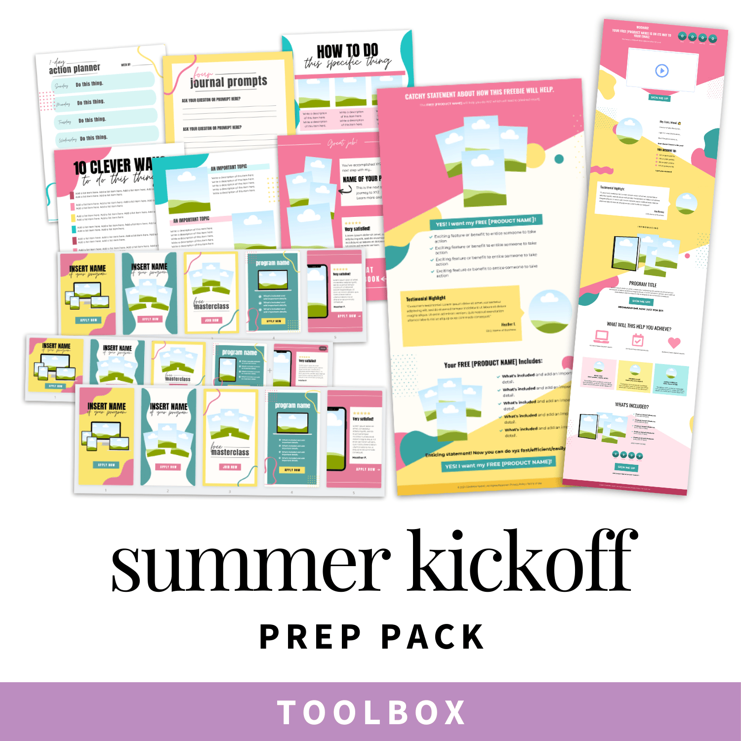 Summer Kick Off Prep Pack Toolbox