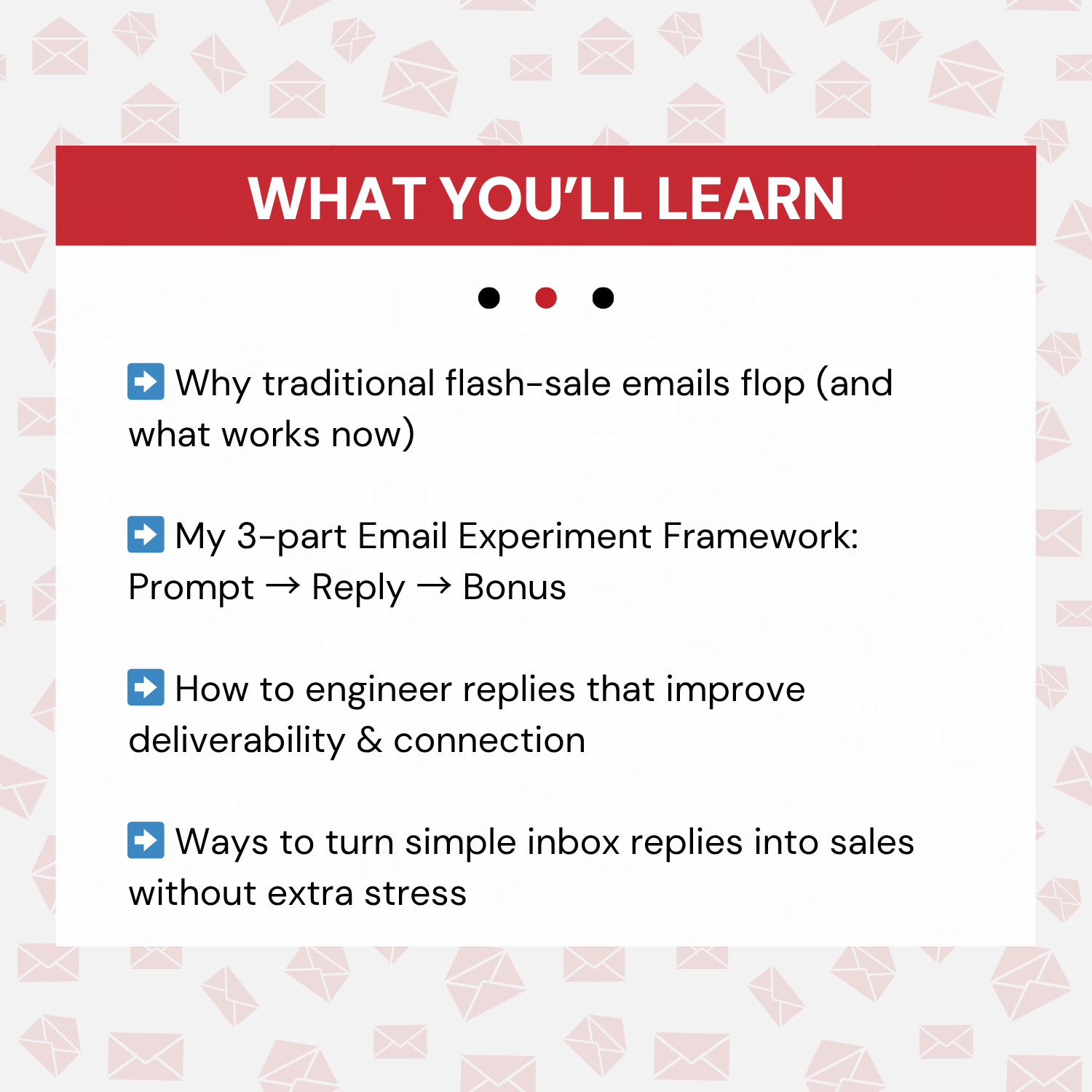 Quick Win Workshop: Inbox Experiments That Transform Replies Into Revenue - what you'll learn