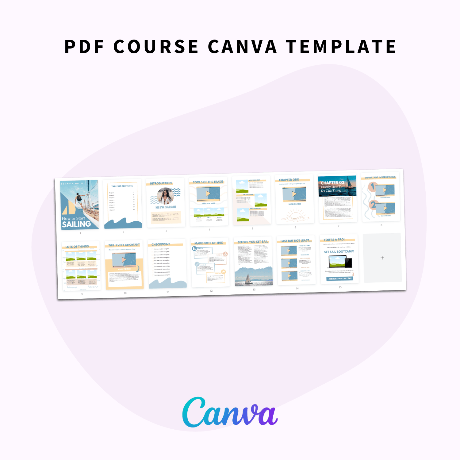 Course Canva Template in the Create and Execute an Easy Flash Sale Toolbox