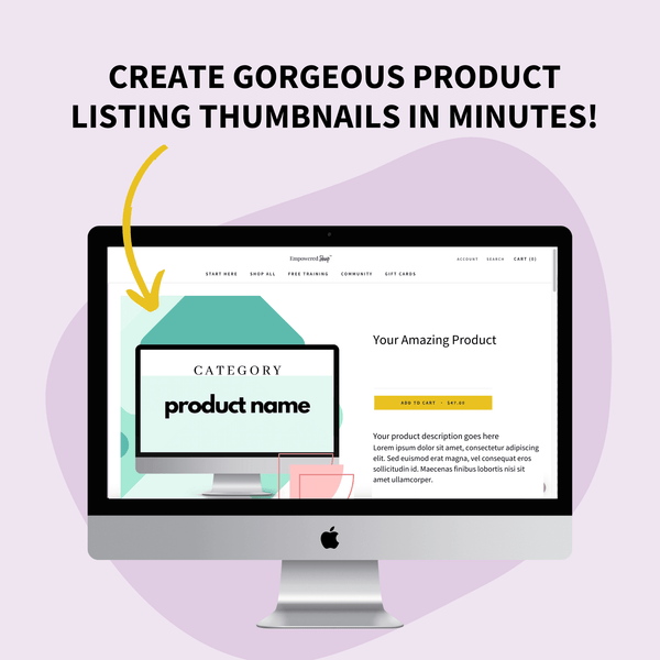 Create gorgeous product listing thumbnails for Shopify