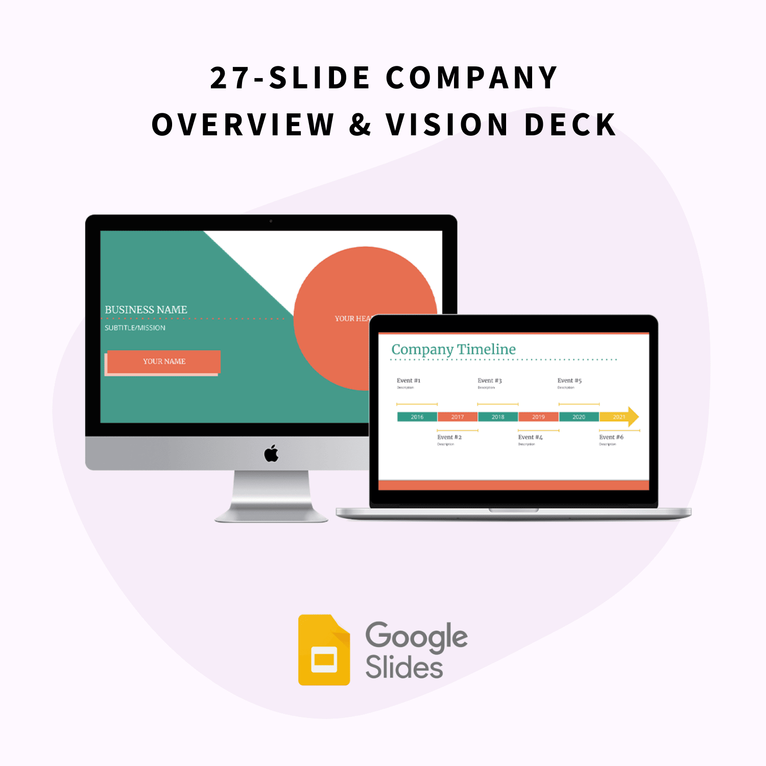 27-slide company overview and vision deck in the CEO Starter Kit Toolbox