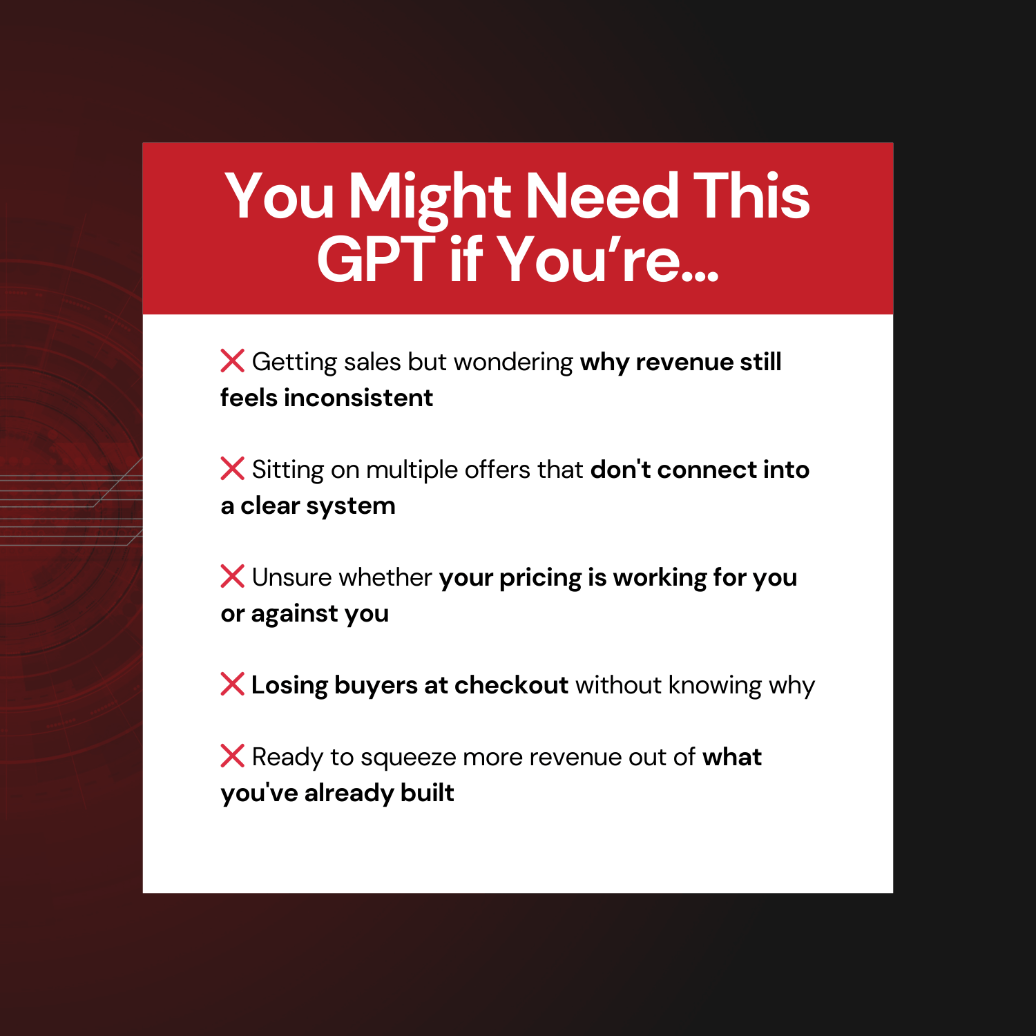 You Might Need this GPT if You're...