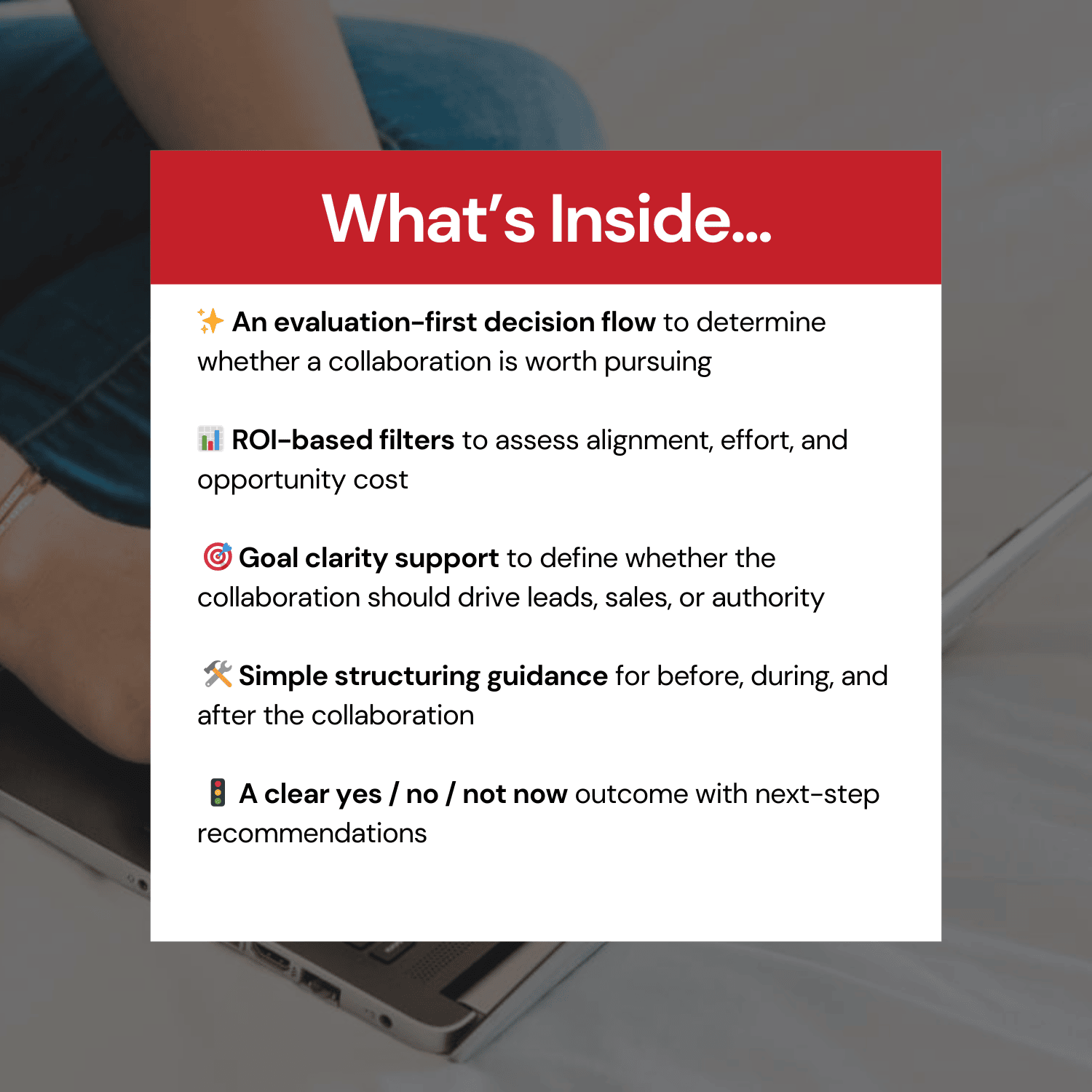 Collaboration ROI Planner GPT What's Inside