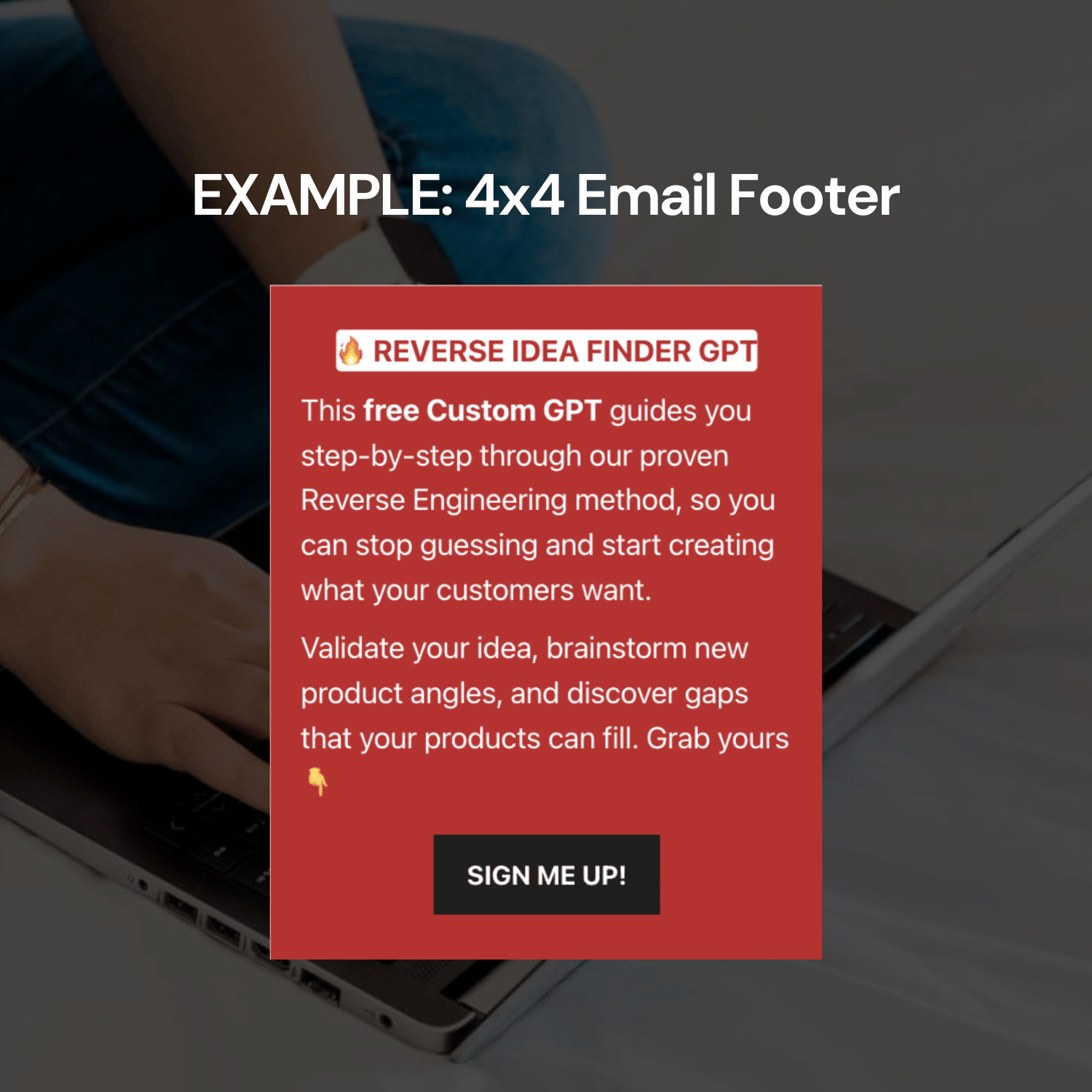 Empowered Shop Email Sponsorships Example of Email Footer