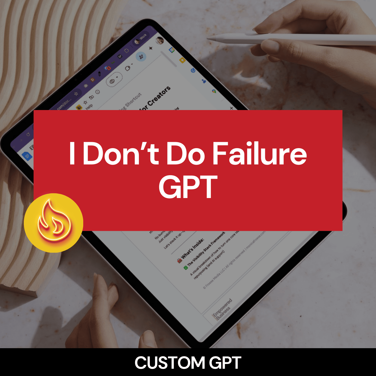 I Don't Do Failure GPT mockup