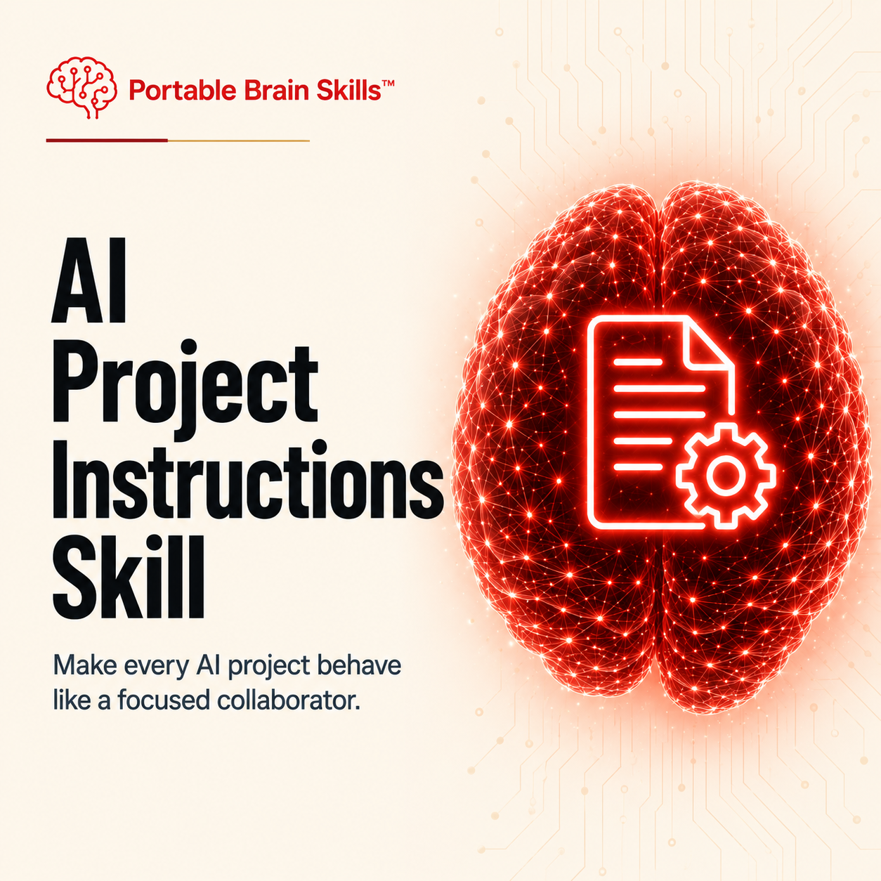 AI Project Instructions Skill - Portable Brain Skills