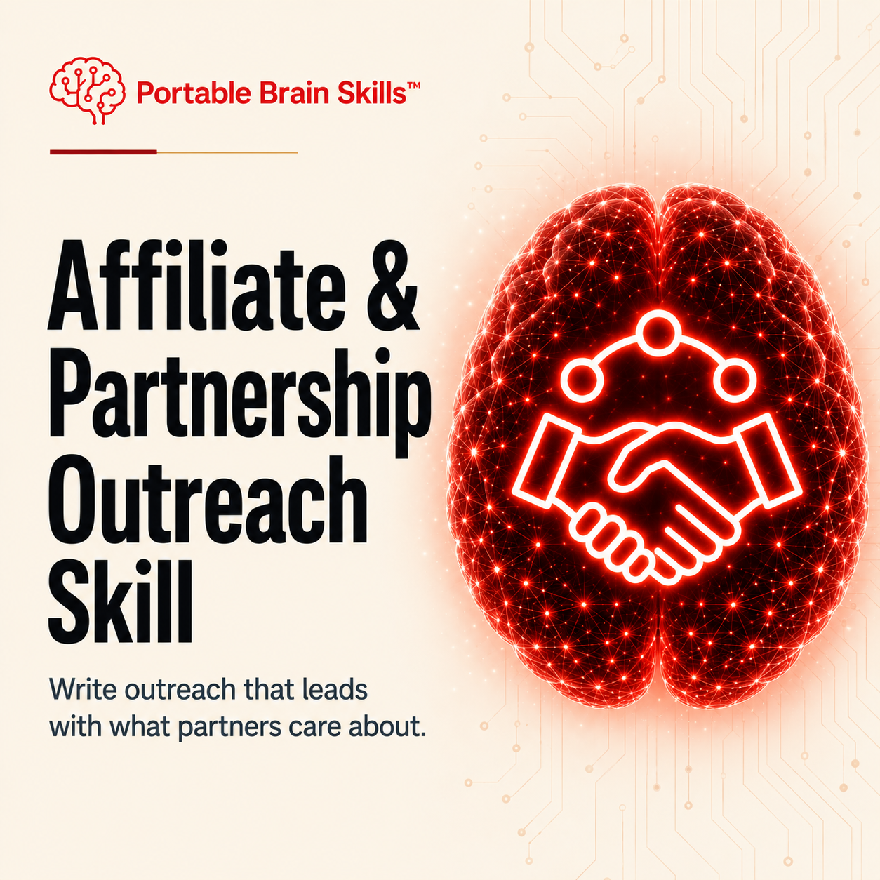 Affiliate & Partnership Outreach Skill - Portable Brain Skills