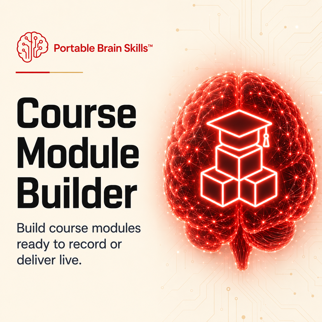 Course Module Builder Skill mockup