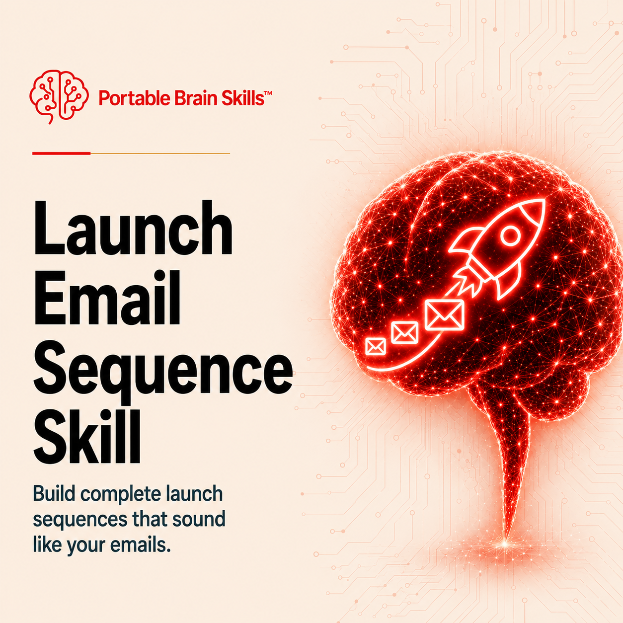 Launch Email Sequence Skill mockup