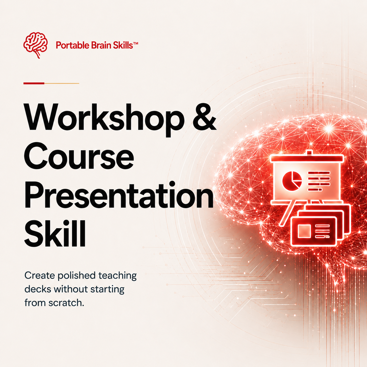 Workshop & Course Presentation Skill mockup