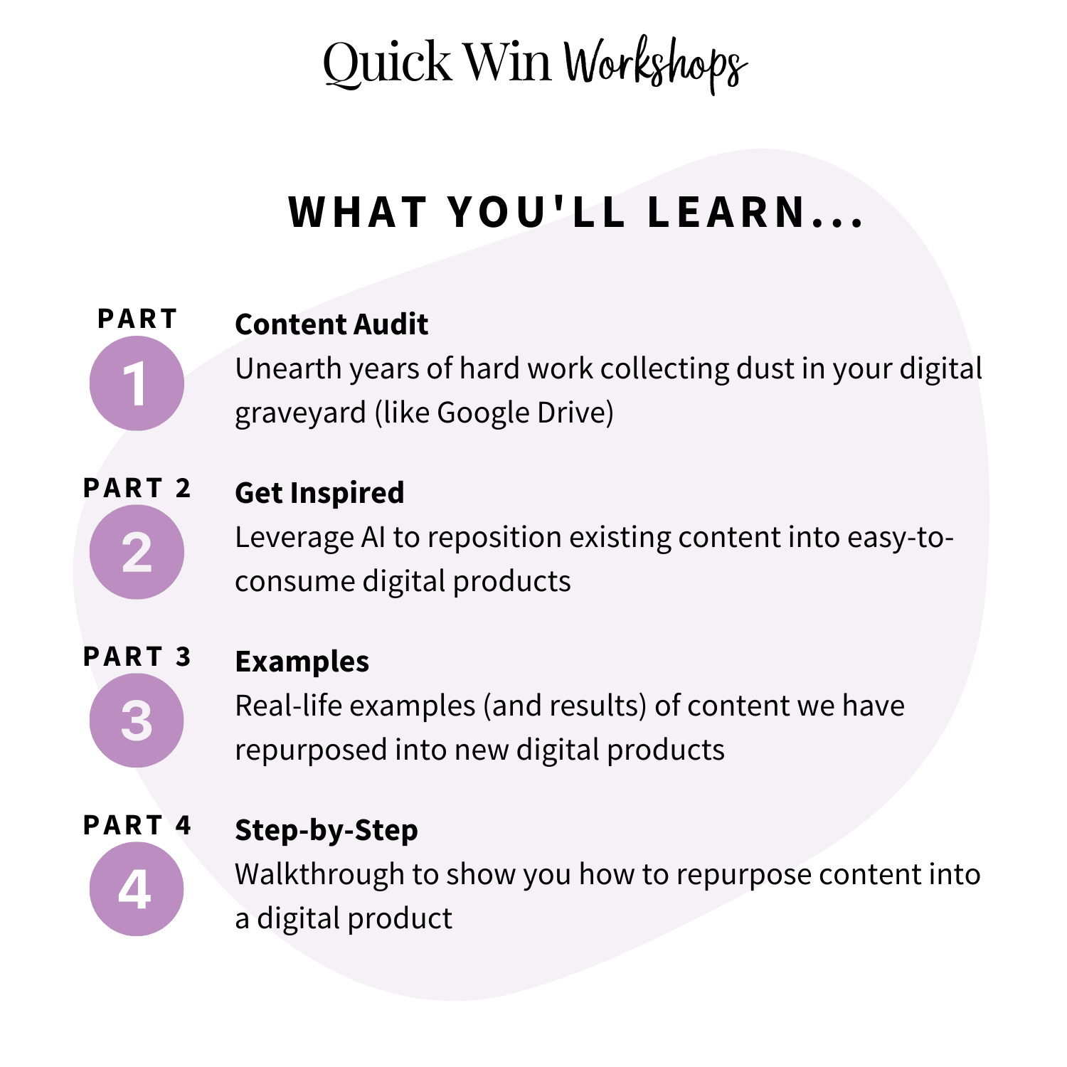 Quick Win Workshop: Brainstorm New Products to Sell with Strategic Content Repurposing