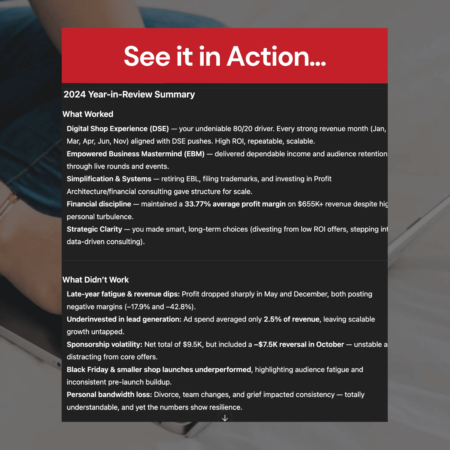 Year-in-Review Analyzer GPT summary output