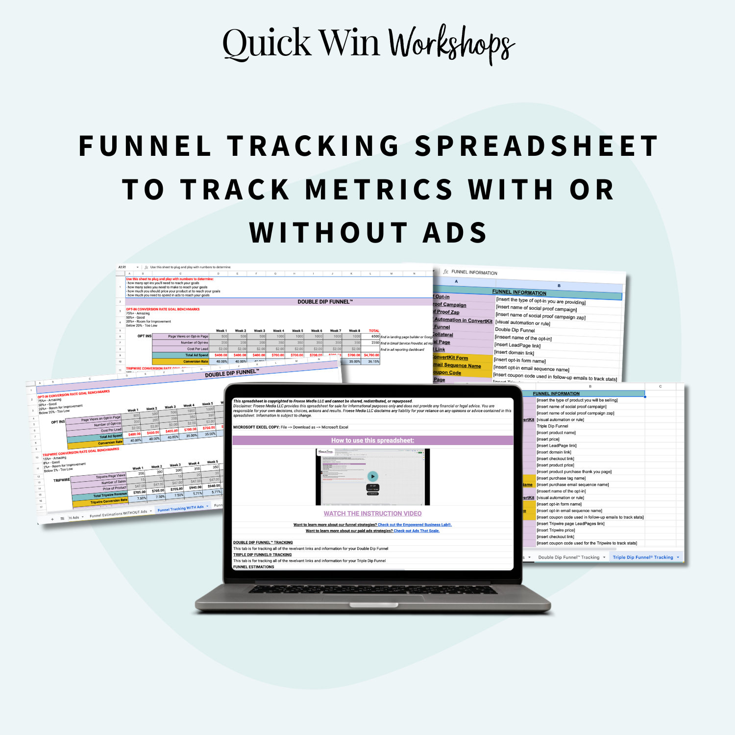 funnel tracking spreadsheet