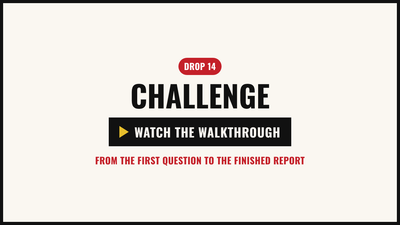 Walkthrough video: the example challenge, from the first day card to the personal report