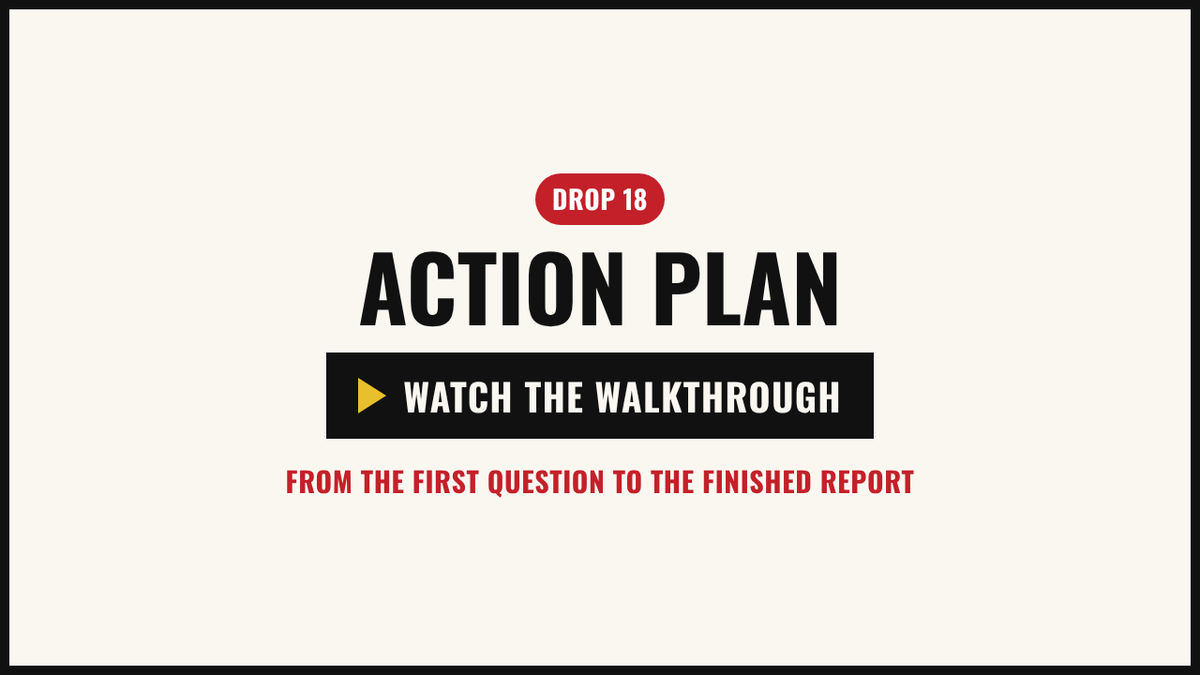 Walkthrough video: the example action plan, from the card sort to the personal plan