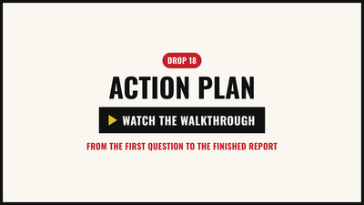 Walkthrough video: the example action plan, from the card sort to the personal plan