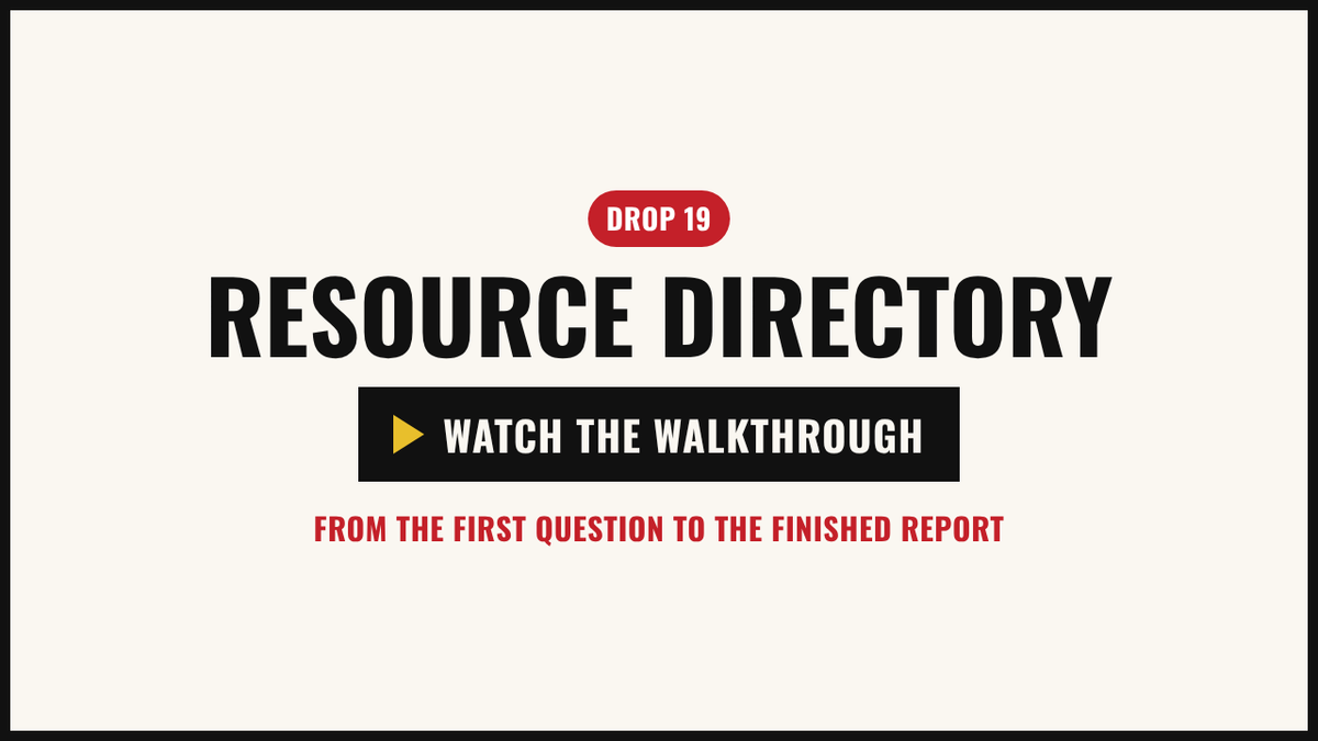 Walkthrough video: the example directory, from picking zones to the personal guide