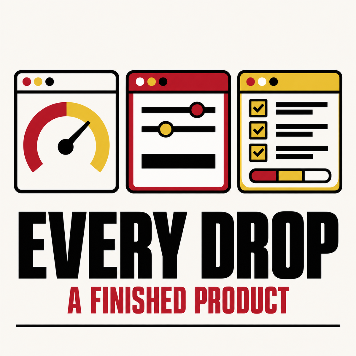 Every drop is a finished product: a quiz, a calculator and a checklist planner