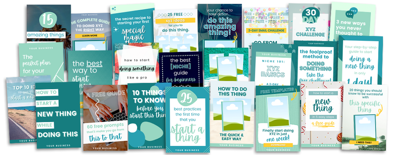 75-Pack of Social Graphics for Summer