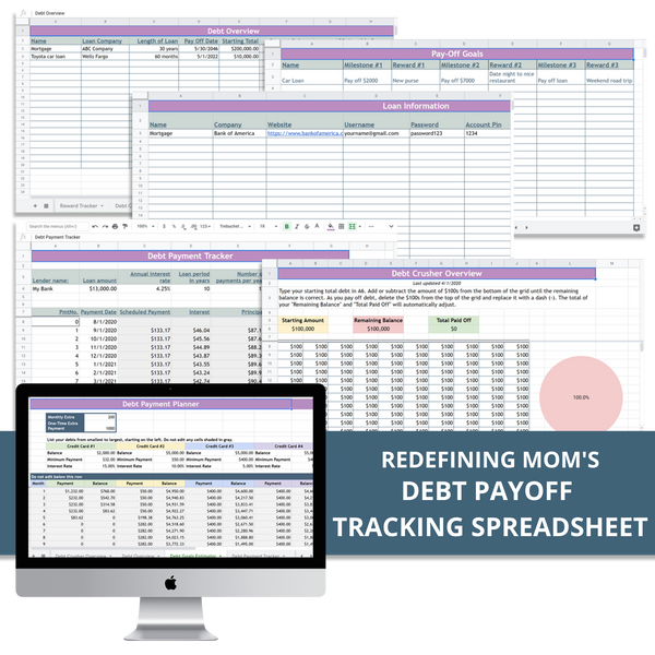 Debt Payoff Tracking Spreadsheet