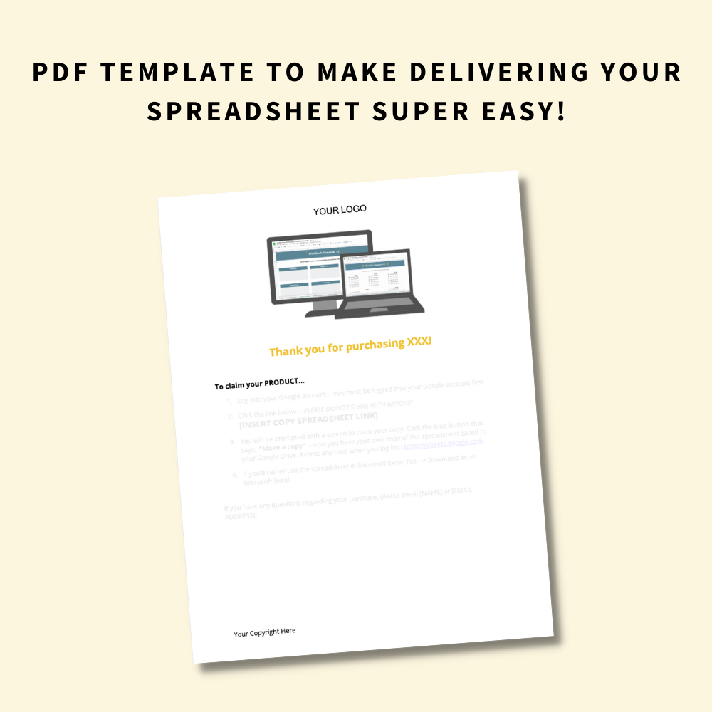 Quick Win Workshop: How to Create and Package a Spreadsheet to Sell as a Digital Product
